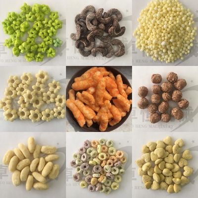 Siemens Motor Рисовые кукурузные палочки Puff Snack Extruder Machine для удобного производства