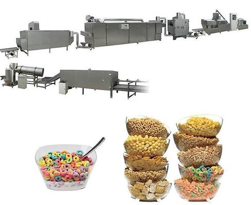 Многофункциональный экструдер Кукурузные кукурузные хлопья Закусочные хлопья Производственная линия