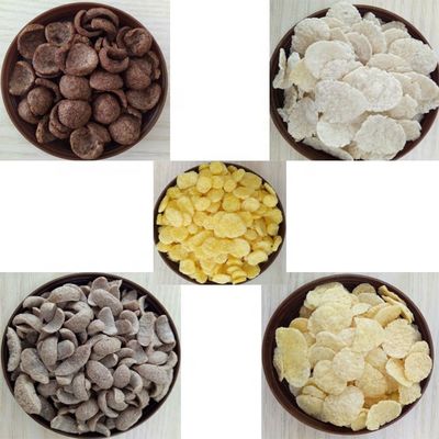 Машина для изготовления кукурузных хлопьев и завтрака с видеопросмотром