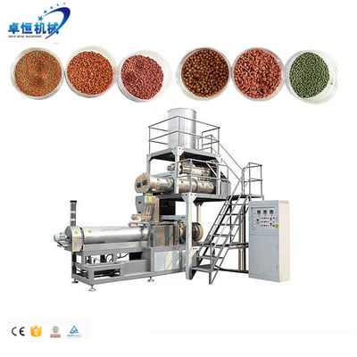 Двойная винтовая экструдерная машина для пищевых заводов, погружающих рыбные кормы, линия производства пеллет