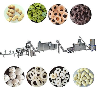 200-250 кг/ч Мощность Кукурузный рис Пуф Снакс Пищевая машина для магазинов продуктов питания