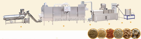 Экструдер для производства пищи для домашних животных с легкой эксплуатацией и большой емкостью с двумя винтами