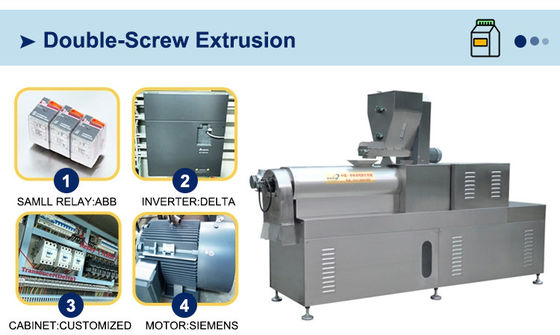 Нержавеющая сталь Автоматическая пища для домашних животных Рыбный корм Пелетная изготовление Обработка Производственная линия